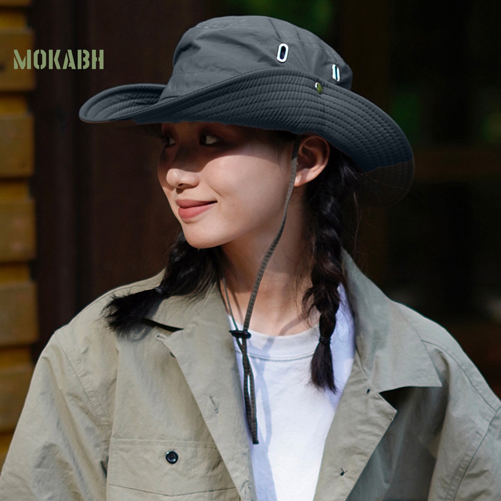 Mũ Tai Bèo Màu Trơn Mau Khô Chống Gió Có Dây Điều Chỉnh Được Cho Nam