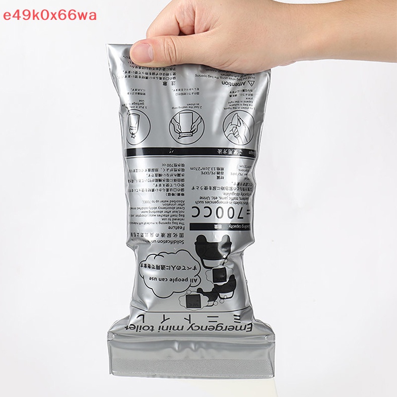 {E49k0x66wa} 700ml Túi đi tiểu khẩn cấp Túi xách tay dùng một lần nước tiểu xe hơi nôn túi vệ sinh unisex mới