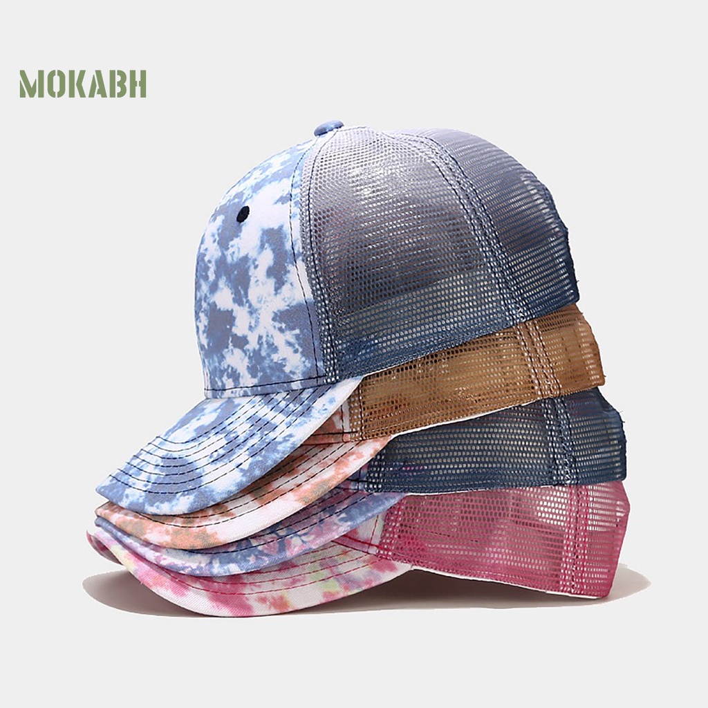 Mũ Lưỡi Trai Chống Nắng Phối Lưới Thoáng Khí Họa Tiết Graffiti Unisex