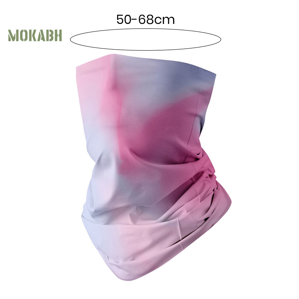 [Mok Abh] Khăn Choàng Cổ Mỏng Co Giãn Thoáng Khí Chống Nắng Chống Bụi Có Độ Co Giãn Cao In Họa Tiết Geo Dành Cho Nam Đi Xe Đạp / Cắm