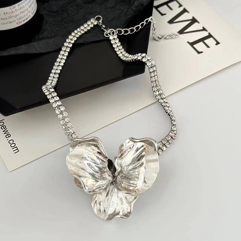 Vòng Cổ Mặt Hoa Cỡ Lớn Thời Trang Hàn Quốc Cao Cấp Sang Trọng