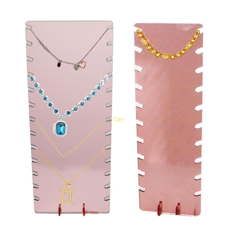 Giá Đỡ Trưng Bày Trang Sức Bằng Nhựa Màu Vàng Hồng Sang Trọng