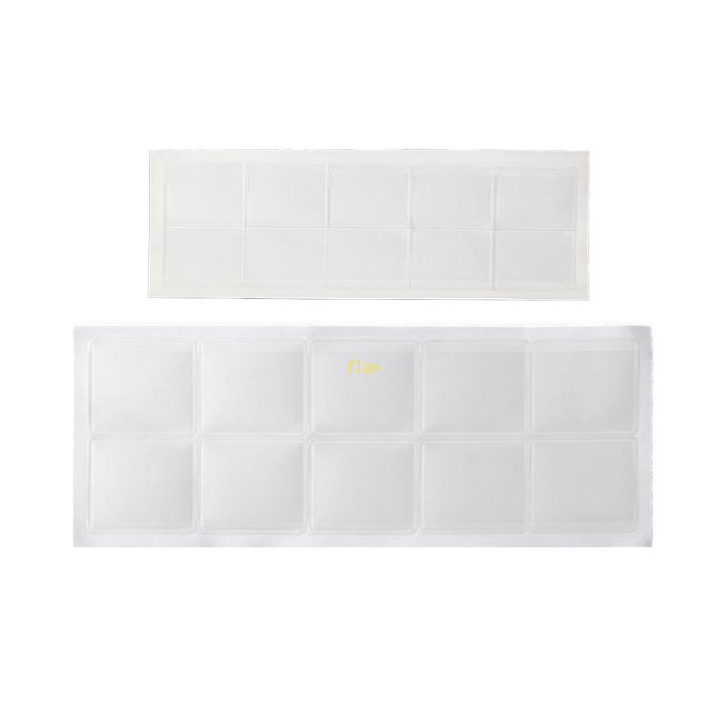 Set 100 Thẻ Nhựa Trong Suốt Có Dây Xích Tự Dính Trưng Bày Trang Sức Tiện Dụng