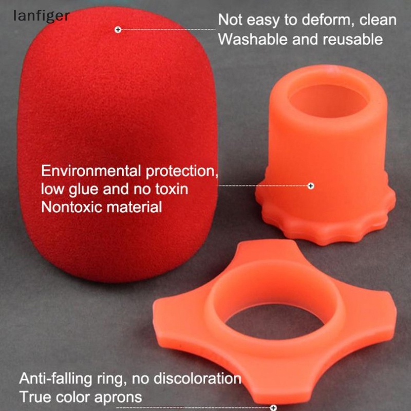 Bộ Vỏ Bọc Bảo Vệ Micro Bằng Silicon Chống Trượt &amp; Lăn Có Vòng Đỡ