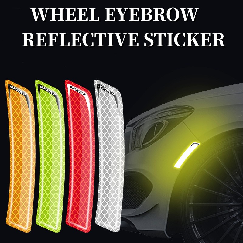 Miếng Dán Phản Quang Cảnh Báo Ban Đêm Chống Va Chạm Cho Bánh Xe Hơi
