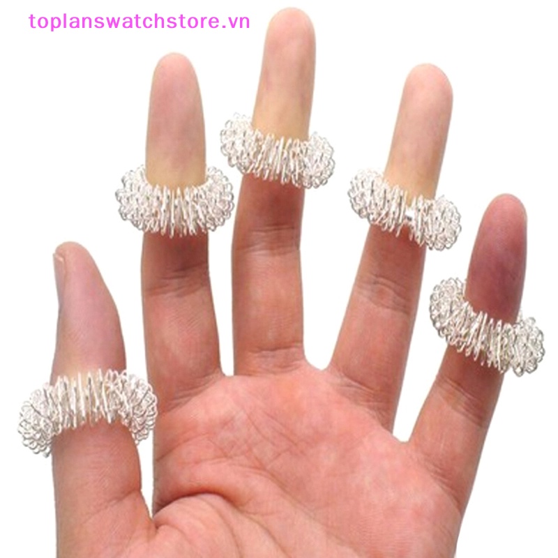 Set 10 Nhẫn Mát Xa Châm Cứu Chăm Sóc Sức Khỏe