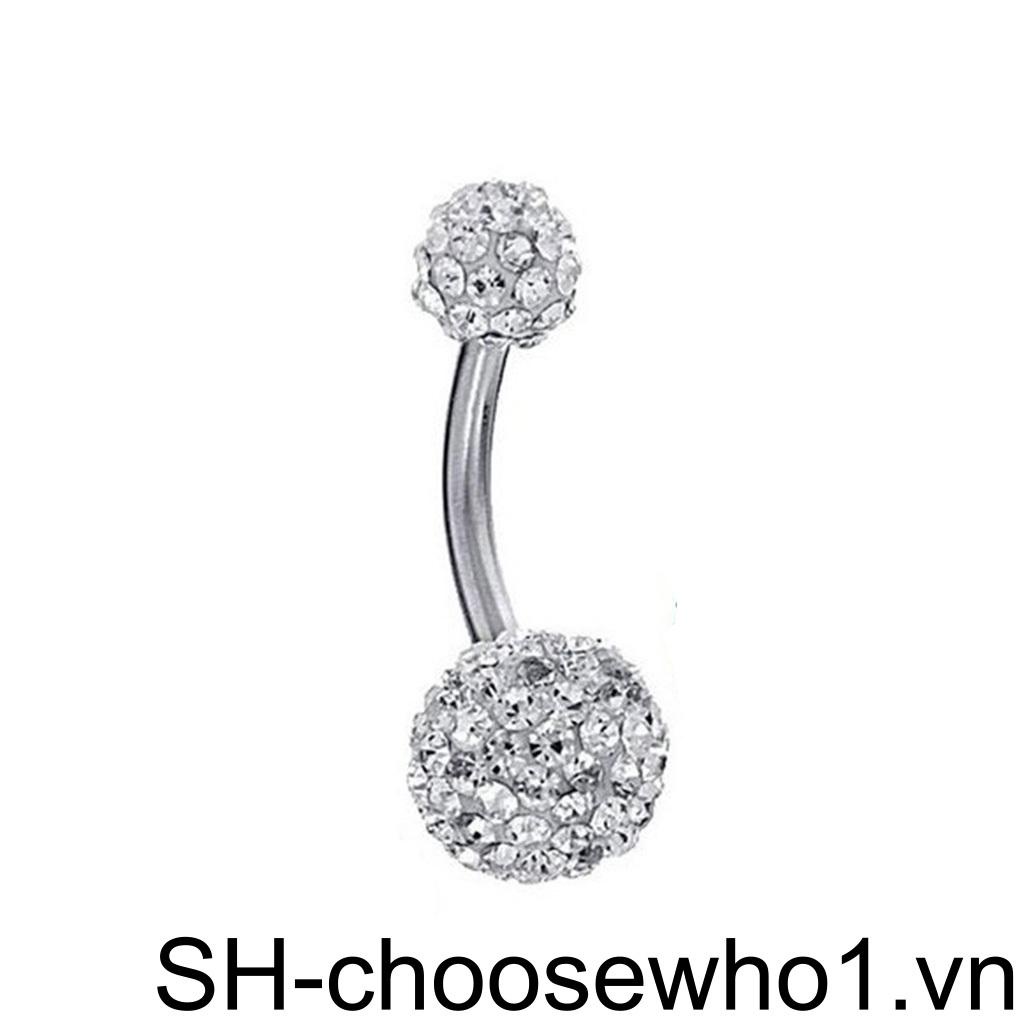 Khuyên Rốn Đính Đá Pha Lê Thời Trang Cho Nữ