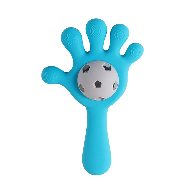 Silicone Lục Lạc Đồ Chơi Bằng Silicon Hình Bàn Tay Cho Bé