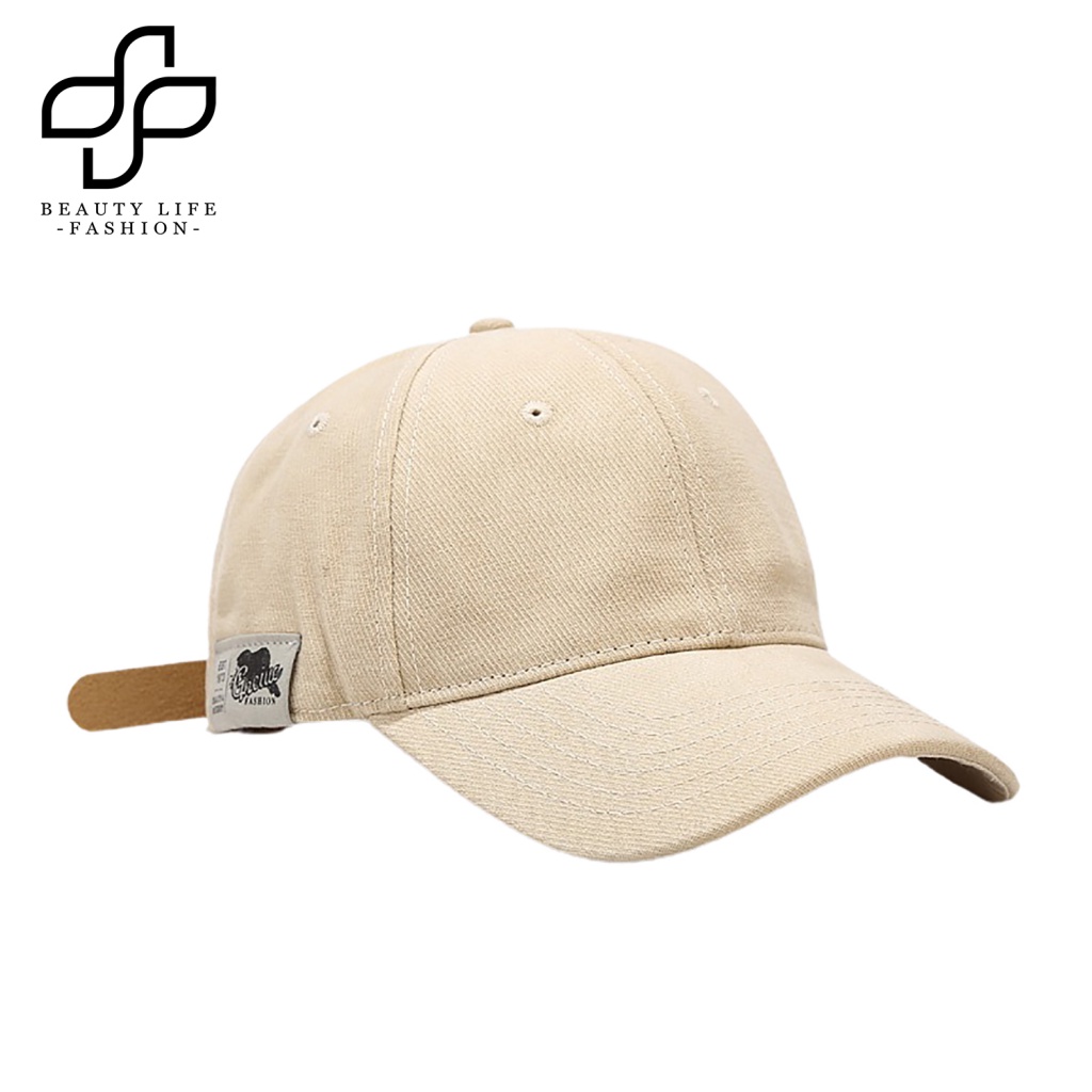 Mũ Lưỡi Trai Màu Trơn Chống Nắng Thời Trang Unisex