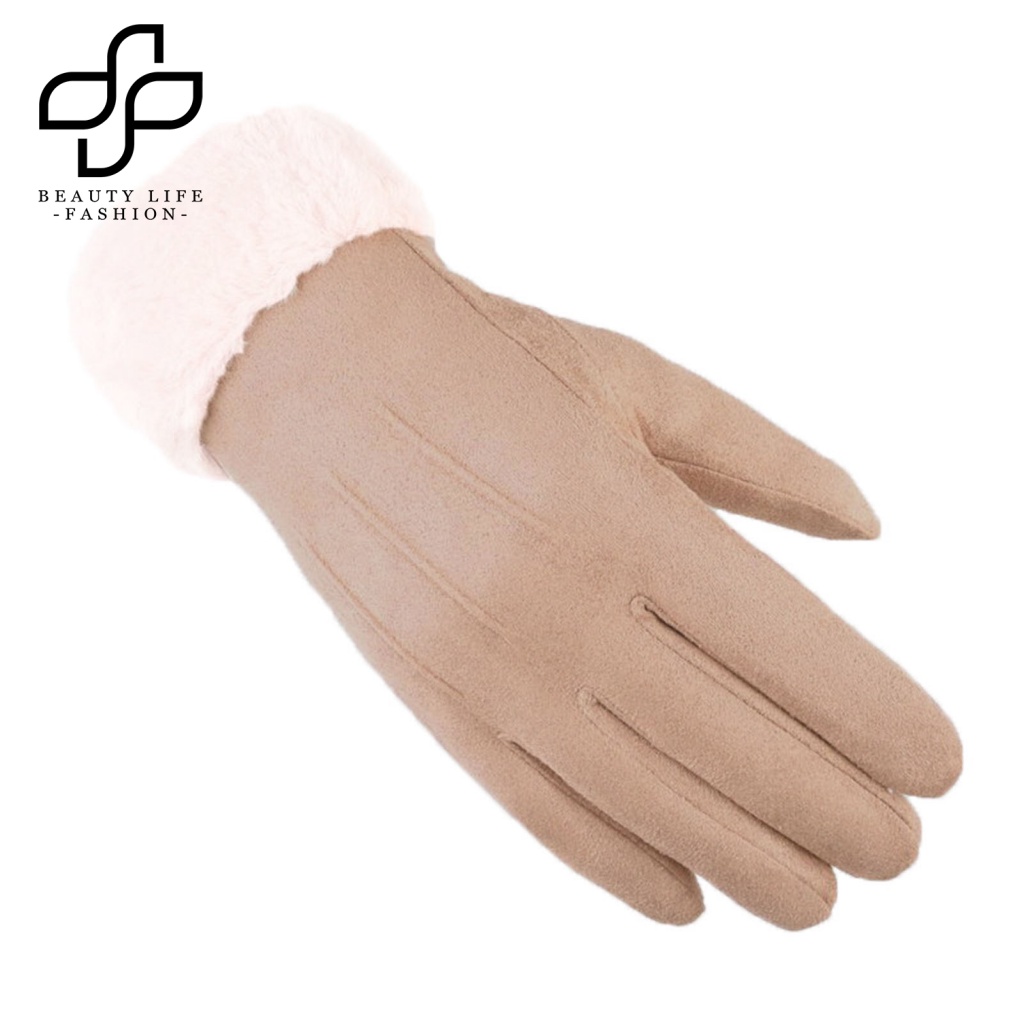 1 Cặp Găng Tay Bảo Vệ Ngón Tay Chống Gió Giữ Ấm Cảm Ứng Thời Trang Cho Nữ