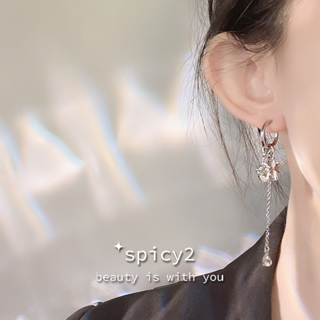 Khuyên Tai Hình Chữ Thập Phong Cách hip hop punk Hàn Quốc Ngọt Ngào Cho Nữ