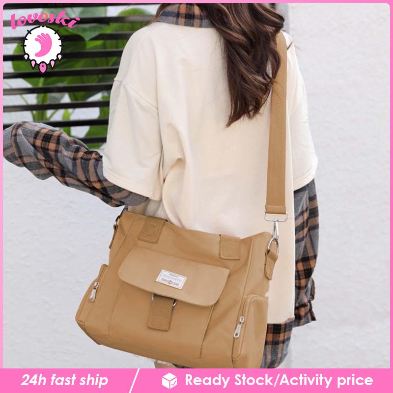[Lovoski] Túi Xách Đeo Vai Bằng Nylon Phong Cách Thời Trang Dành Cho Nữ