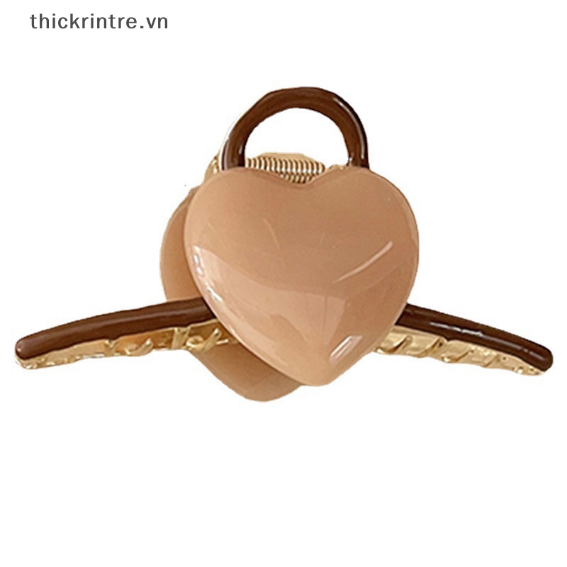 Kẹp Tóc Cỡ Lớn Hình Trái Tim Ngọt Ngào Cho Nữ