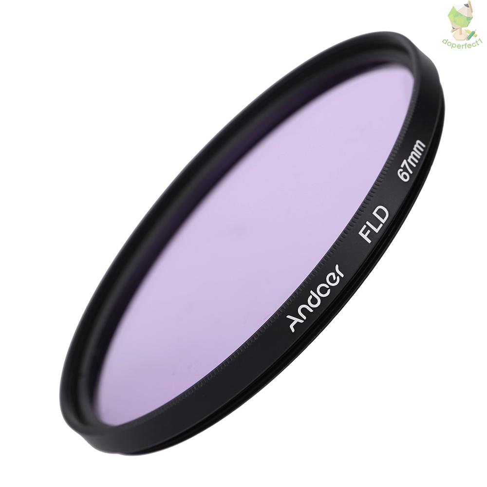 Andoer 67mm UV+CPL+FLD+ND(ND2 ND4 ND8) Photography Filter Kit Set Ultraviolet Circular-Polarizing Fluorescent Neutral De   Came-6.5