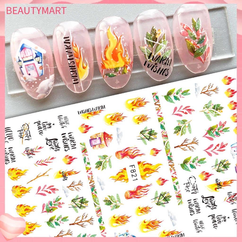 Set 2 Sticker Dán Móng Tay Tự Dính Không Gây Kích Ứng Có Thể Tháo Rời