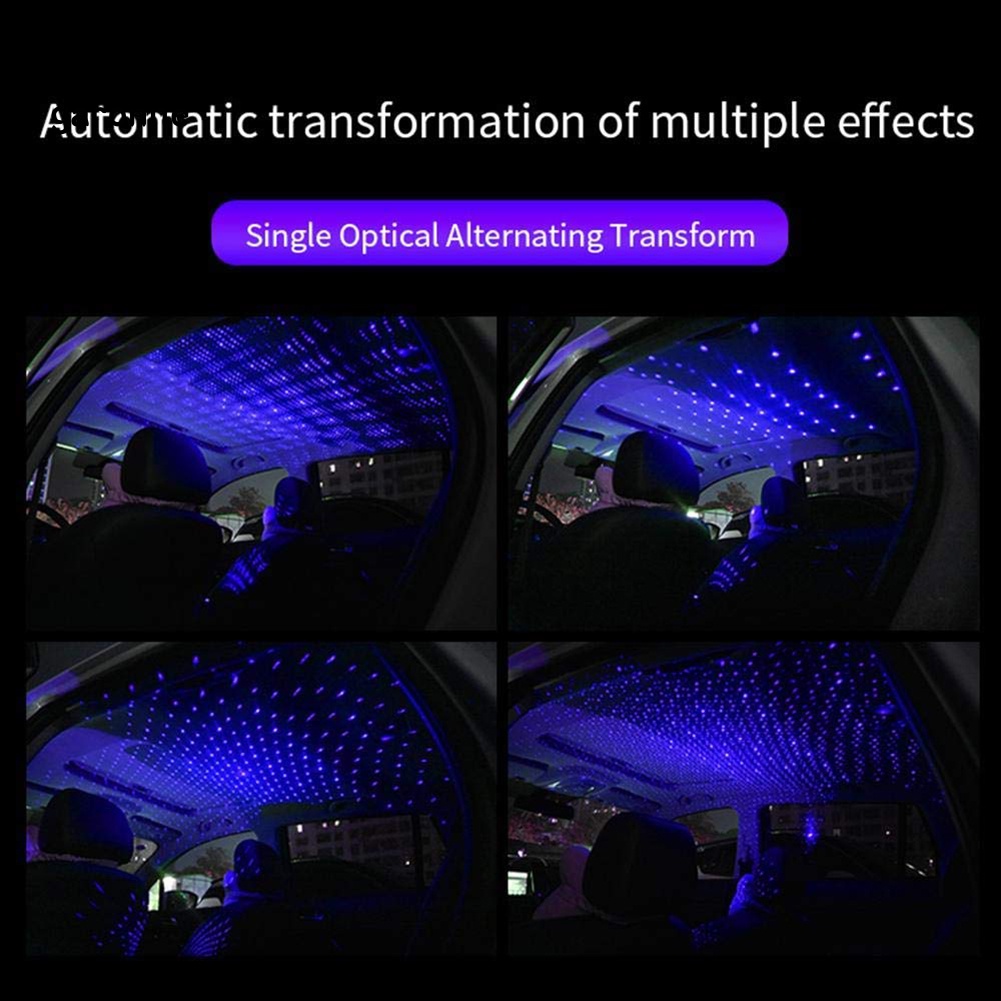 Đèn LED Chiếu Hình Bầu Trời Sao Trang Trí Nóc Xe Hơi Kết Nối USB Tiện Dụng