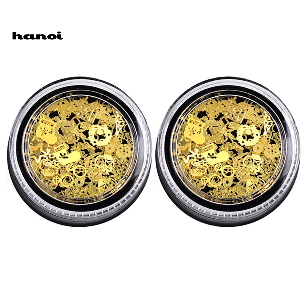 Set 2 Hộp Phụ Kiện Trang Trí Móng Tay Nghệ Thuật