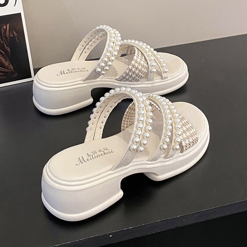 Dép Sandal Đế Xuồng Chống Trượt Thời Trang Mùa Hè Hàn Quốc 2023 Dành Cho Bạn Nữ