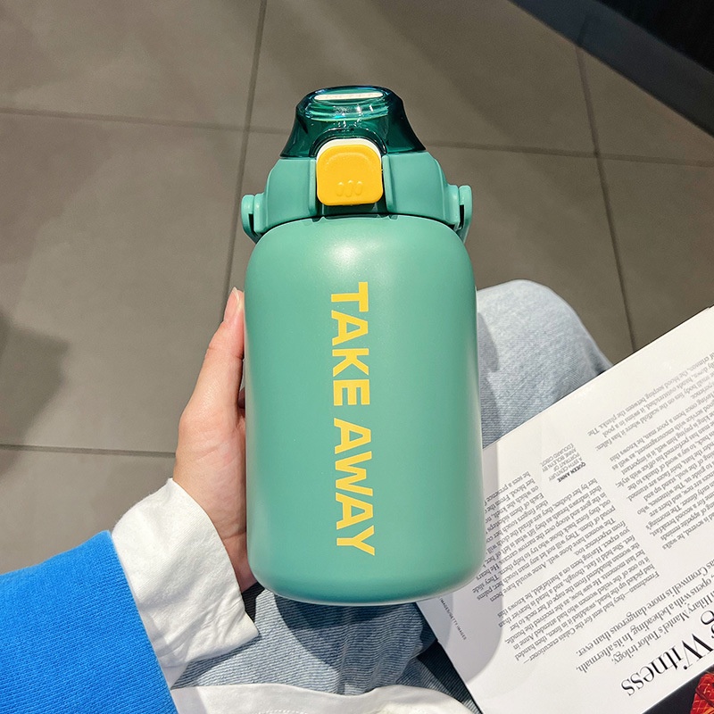 Bình Nước Giữ Nhiệt Cỡ Lớn Có Ống Hút Tiện Lợi Chất Lượng