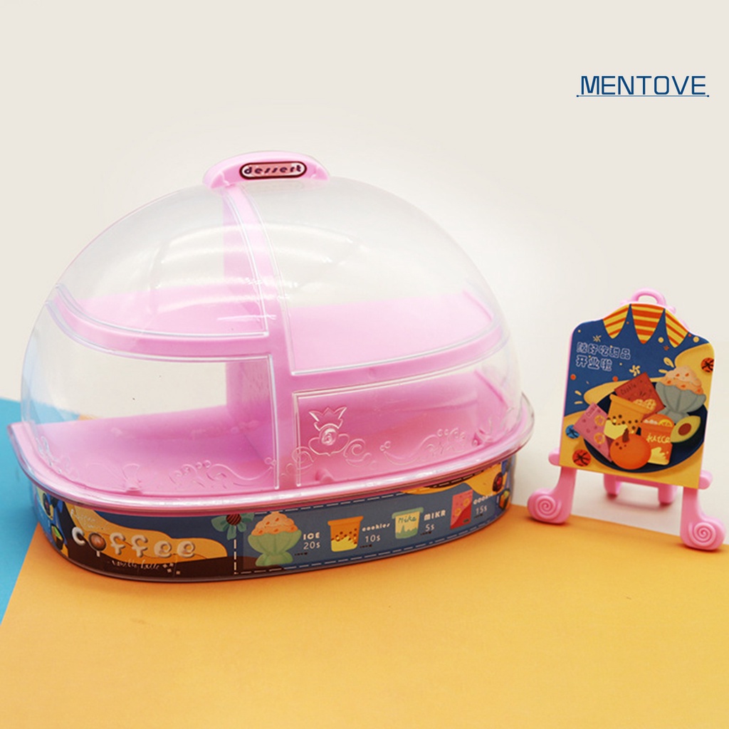 1 Set Mô Hình Tủ Trưng Bày Bánh Trong Suốt Trang Trí Nhà Búp Bê