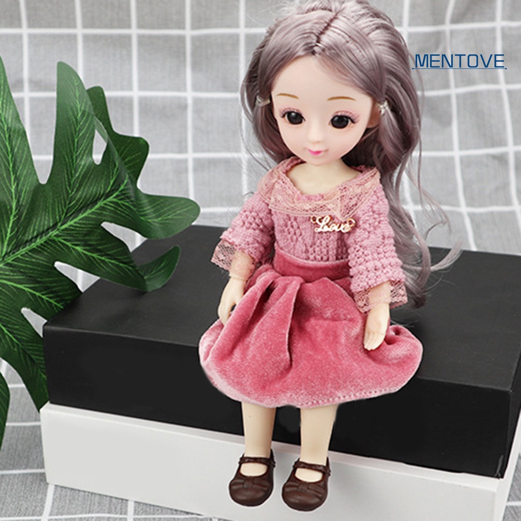 [MT] Đồ Chơi Búp Bê Công Chúa Bằng Nhựa Dễ Mang Theo Hợp Thời Trang Cho Bé Gái