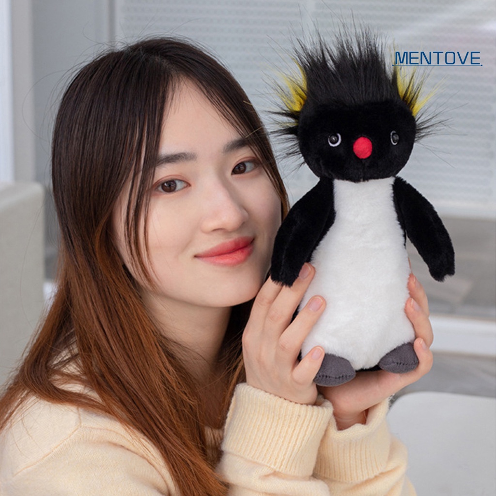 Đồ chơi nhồi bông Hình Chim Cánh Cụt Mắt 3D Dễ Thương 23cm