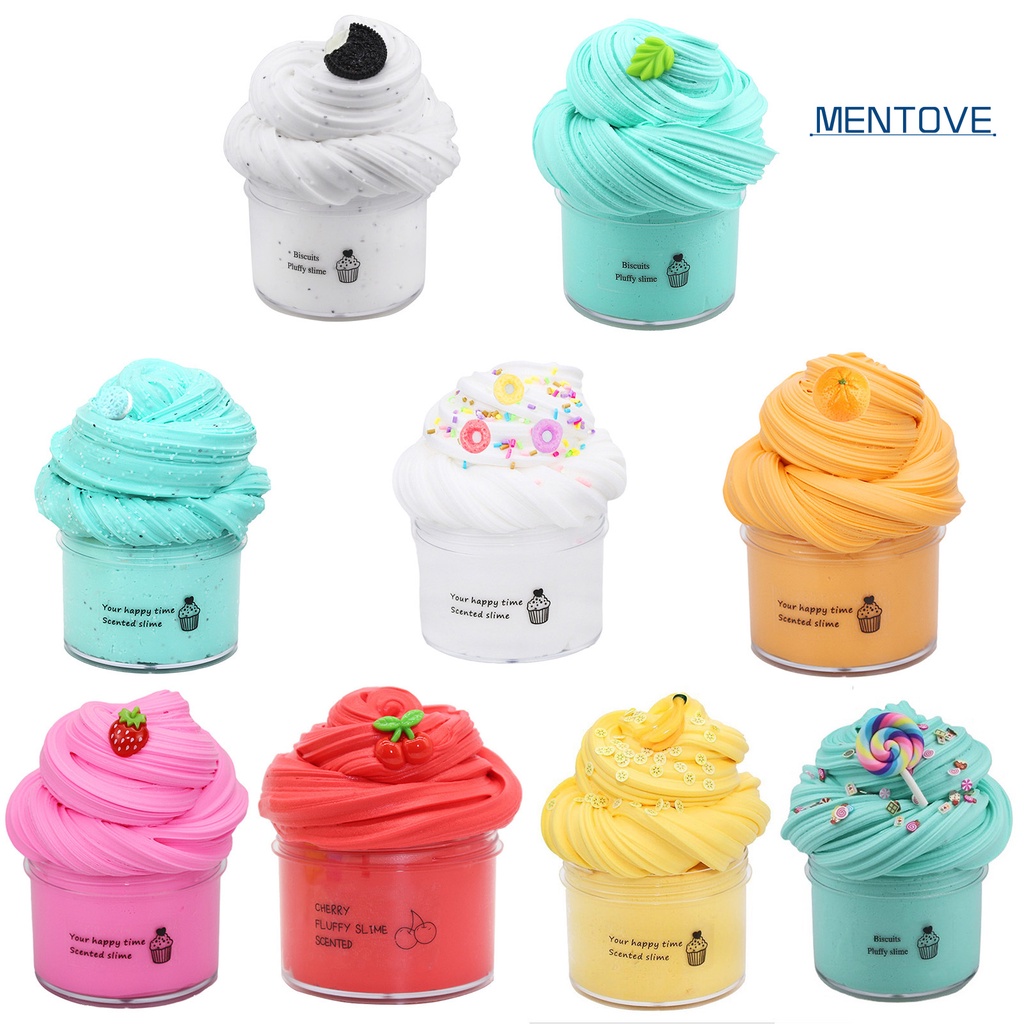 Bộ Đồ Chơi Chất Nhờn Ma Quái 70ml Không Dính Mềm Mại Nhiều Màu Sắc Có Mùi Thơm DIY