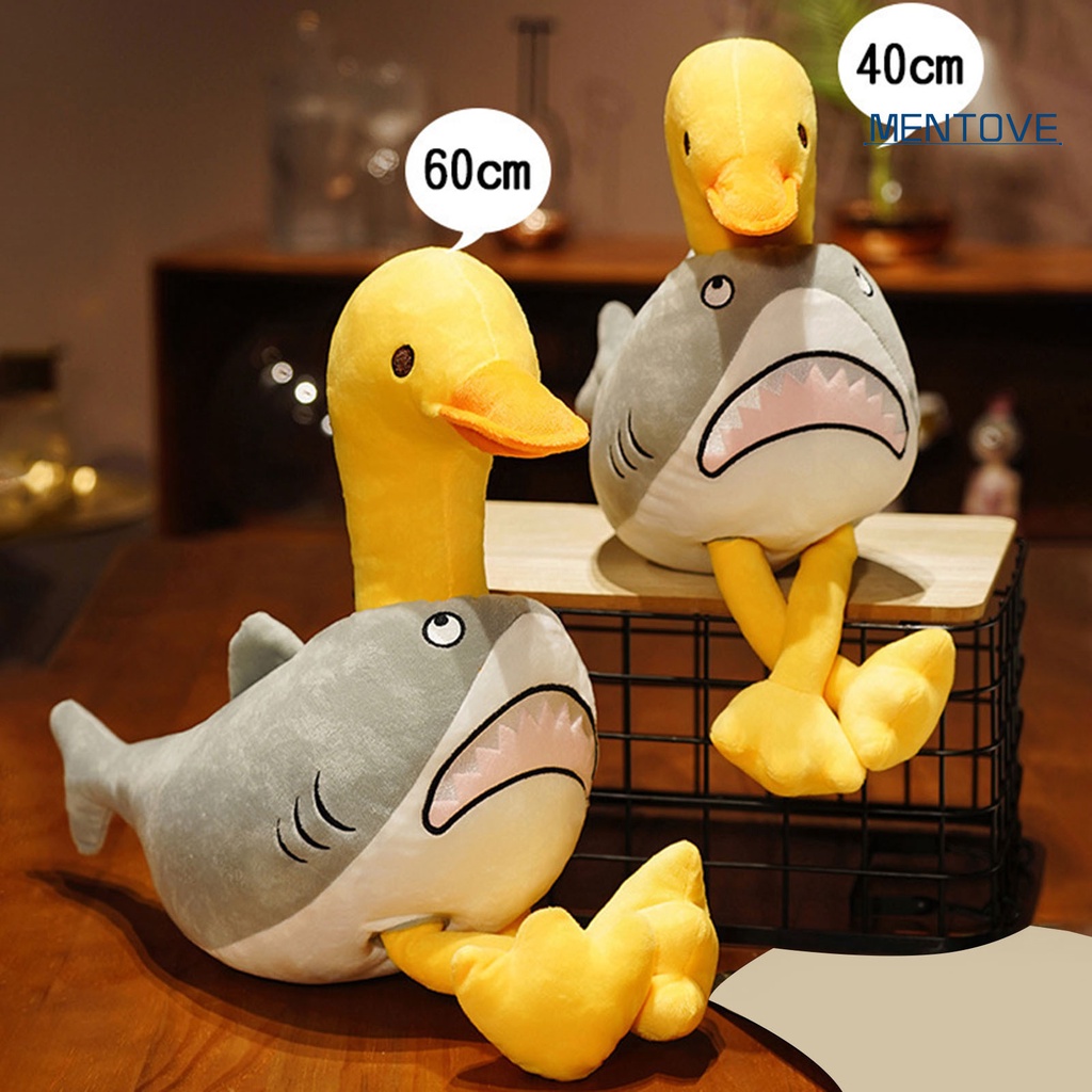 Thú Nhồi Bông Hình Cá Mập / Vịt Hoạt Hình Đa Năng Dễ Thương Trang Trí Nhà Cửa
