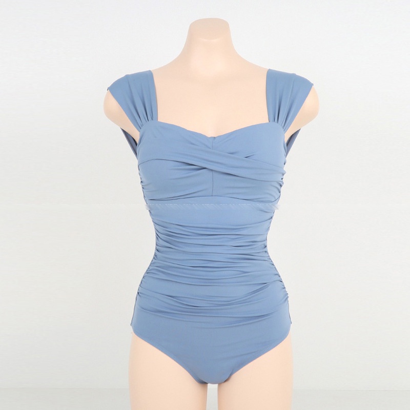 Đồ Bơi Một Mảnh Ôm Eo Hở Lưng Màu Trơn Phong Cách Hàn Quốc Thời Trang Mới 2023