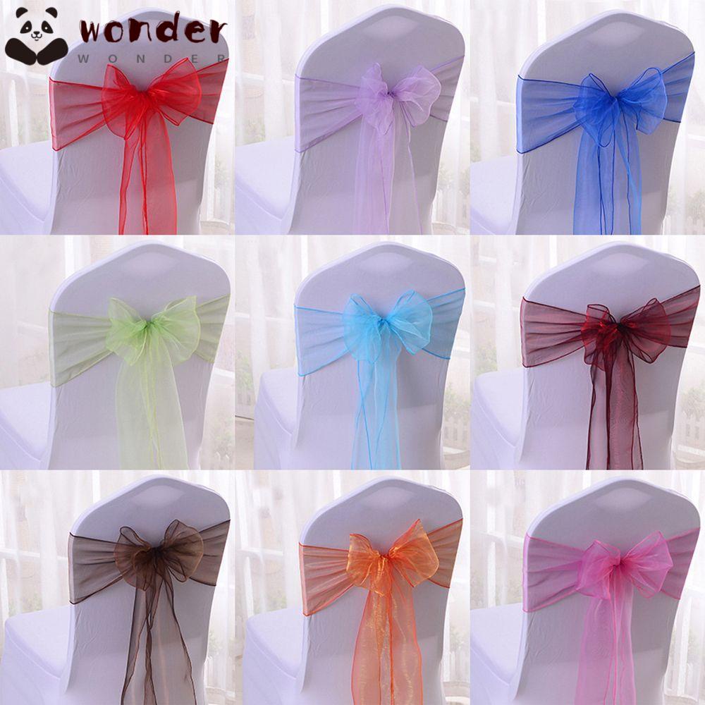 1 Vỏ Bọc Ghế Thắt Nơ Ruy Băng Mới