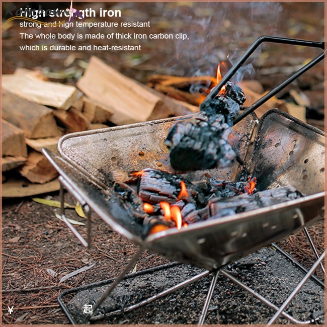 Kéo Gỗ Lửa Đa Năng Cách Nhiệt Có Tay Cầm Bằng Gỗ Tiện Lợi Dành Cho Cắm Trại Ngoài Trời