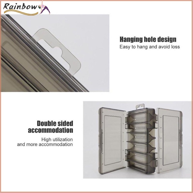 Hộp Đựng Mồi Câu Cá 14 Ngăn Hai Mặt Chống Thấm Nước Tiện Dụng