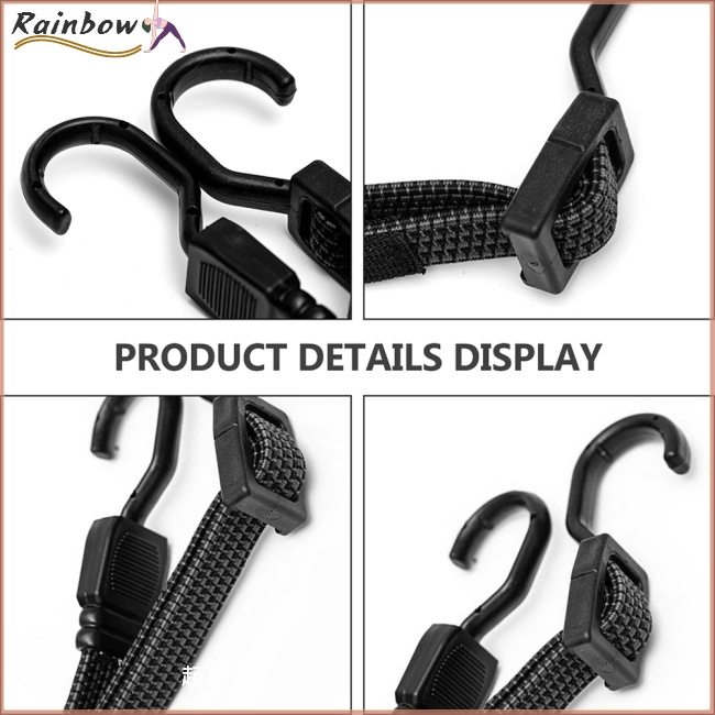 Dây Đai Co Giãn Cố Định Hàng Hóa Kèm Móc Cho Xe Đạp Điện / Xe Máy