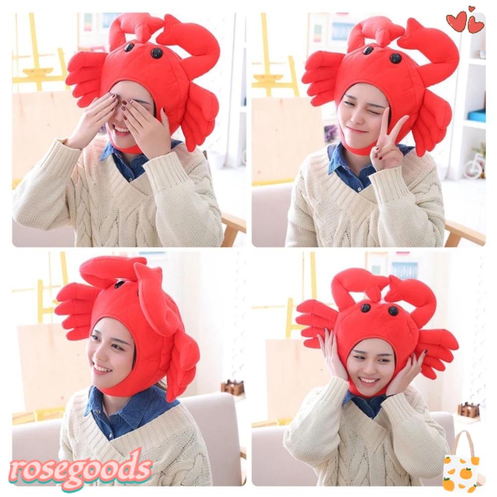 Nón Đội Hóa Trang Halloween Hình Cua Hoa Hồng Đáng Yêu Mới