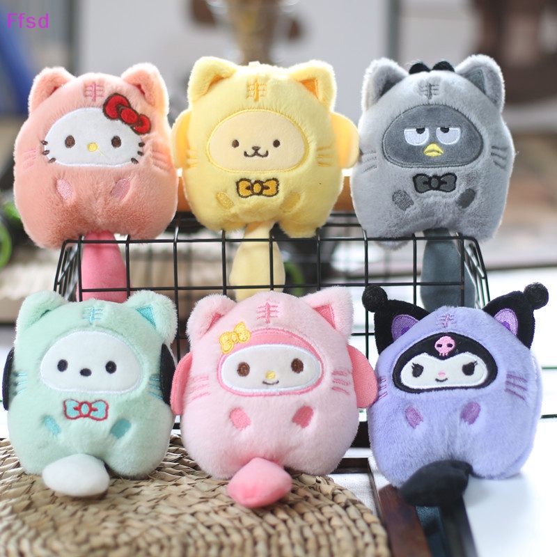 {Ffsd} Sanrio Kuromi Móc Khóa Hình Thú Nhồi Bông Nhỏ Kuromi My Melody Cinnamoroll Purin Dễ Thương * Hàng Bán Chạy