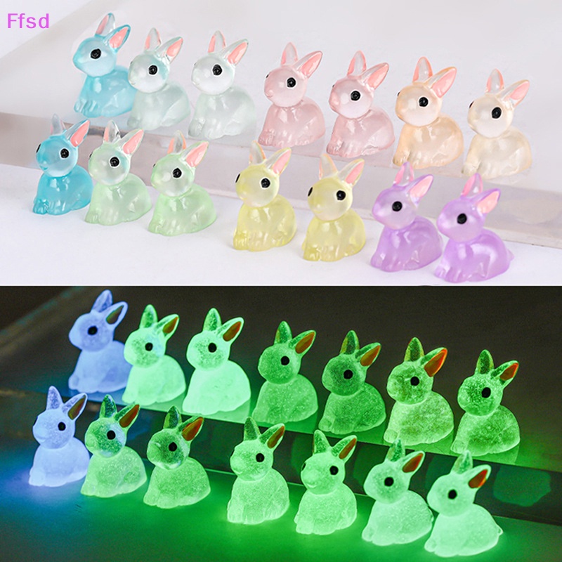 {Ffsd} Set 5 Mô Hình Thỏ Dạ Quang Mini Trang Trí Chậu Cây Trong Nhà Trang Trí Nội Thất Thế Giới Bán Chạy