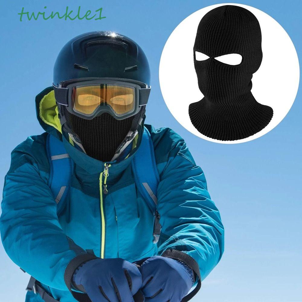 Mũ Trùm Đầu Kiêm Mặt Nạ 2 Lỗ Che Phủ Toàn Diện Giữ Ấm Mùa Đông Cho Nữ