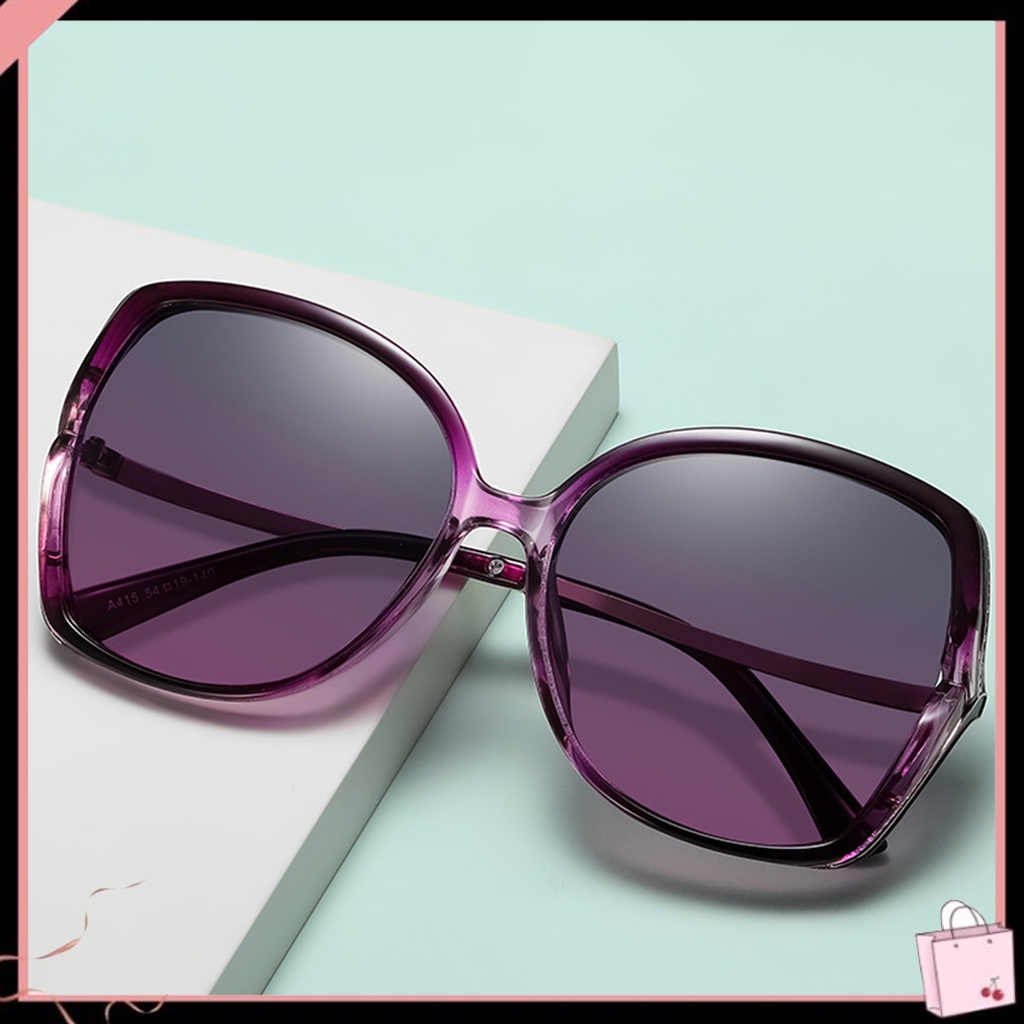 Kính Mát Gọng Lớn Thay Đổi Màu Sắc Chống Tia UV400 Dành Cho Nữ