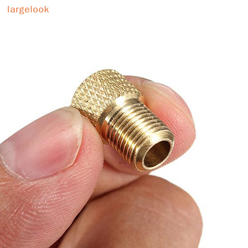 Set 10 Van Chuyển Đổi Bơm Hơi Từ Presta Sang Schrader Bằng Đồng