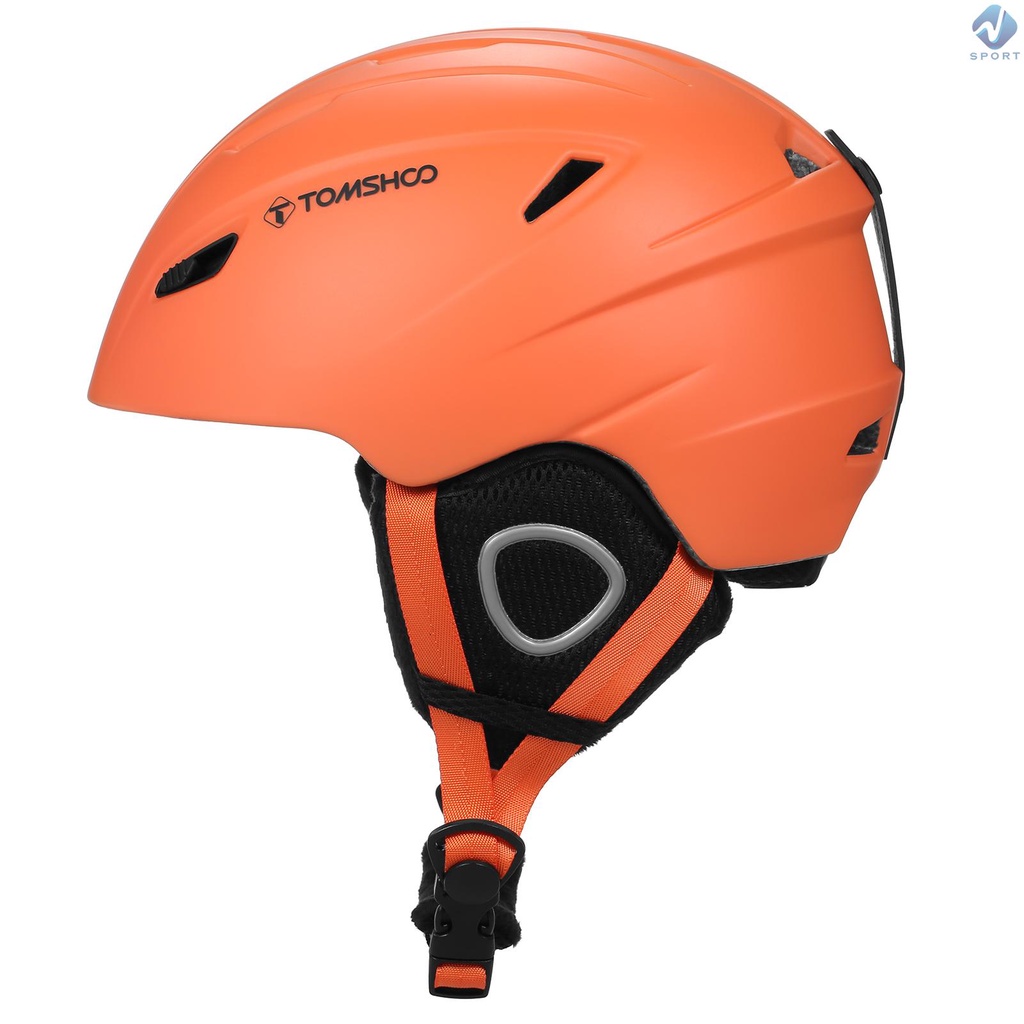 Mũ Bảo Hiểm Trượt Tuyết Kèm Miếng Lót Tai Có Thể Tháo Rời