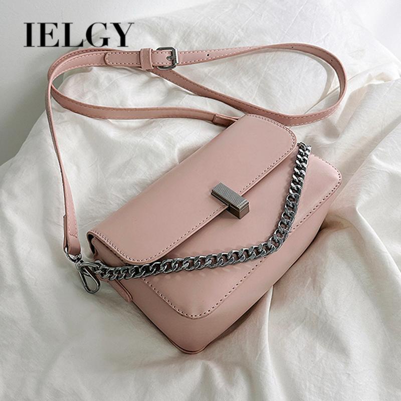 Túi Đeo Vai Hình Vuông Cỡ Nhỏ Phối Dây Đeo Sợi Xích Thời Trang Pháp Cao Cấp Cho Nữ