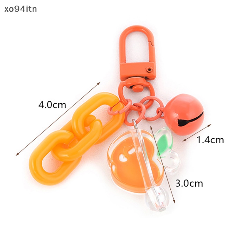 Tn Móc Chìa Khóa Bằng Acrylic Hình Hoa Dễ Thương Phong Cách Hàn Quốc