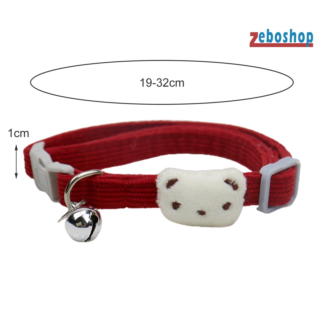 Vòng Cổ Co Giãn Thoáng Khí Có Chuông Thời Trang Cho Thú Cưng