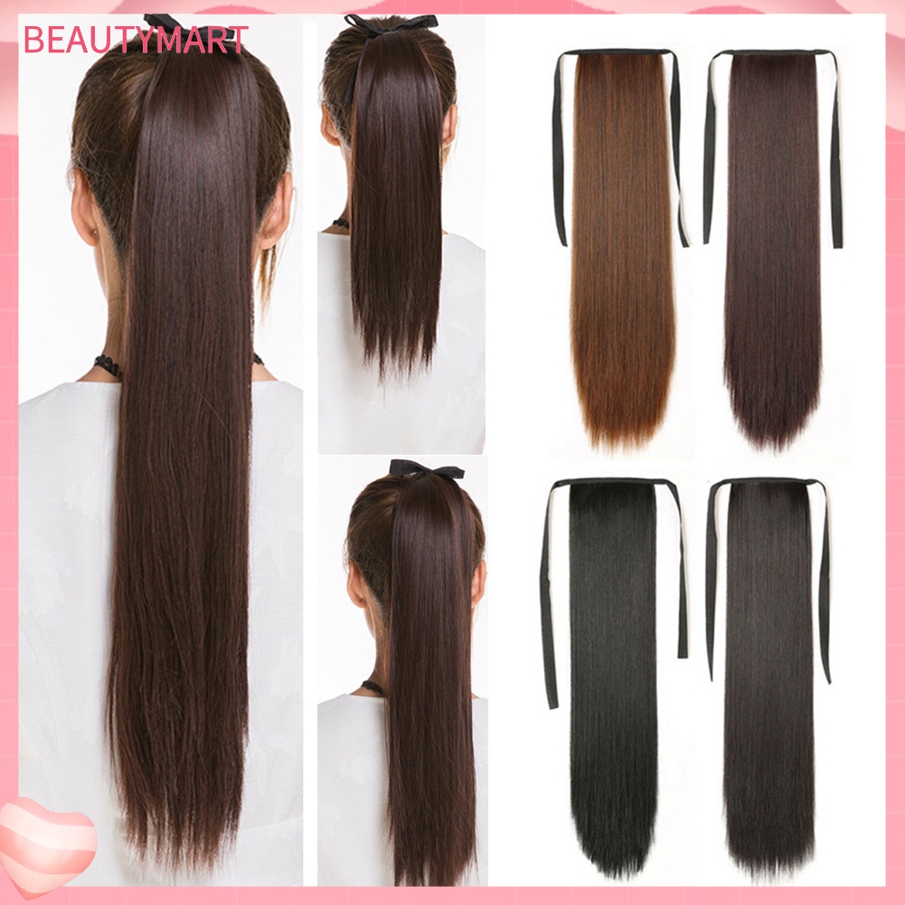 Tóc Giả Đuôi Ngựa Thẳng Dài 45 / 55 / 65cm Hóa Trang Cho Nữ