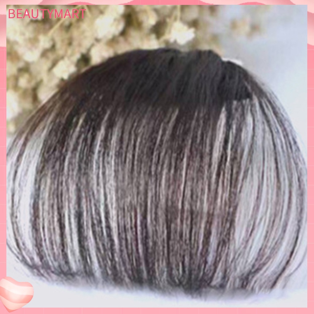 [beautymart] Tóc Mái Giả Màu Sắc Tươi Sáng Thân Thiện Với Làn Da Không Đường May Trang Trí Cho Nữ Giới