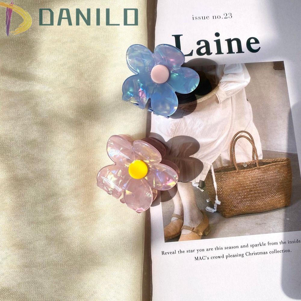 Danilo Kẹp Tóc Càng Cua Nhỏ Hình Học Sáng Tạo Axit Acetic Phong Cách Pháp Cho Nữ