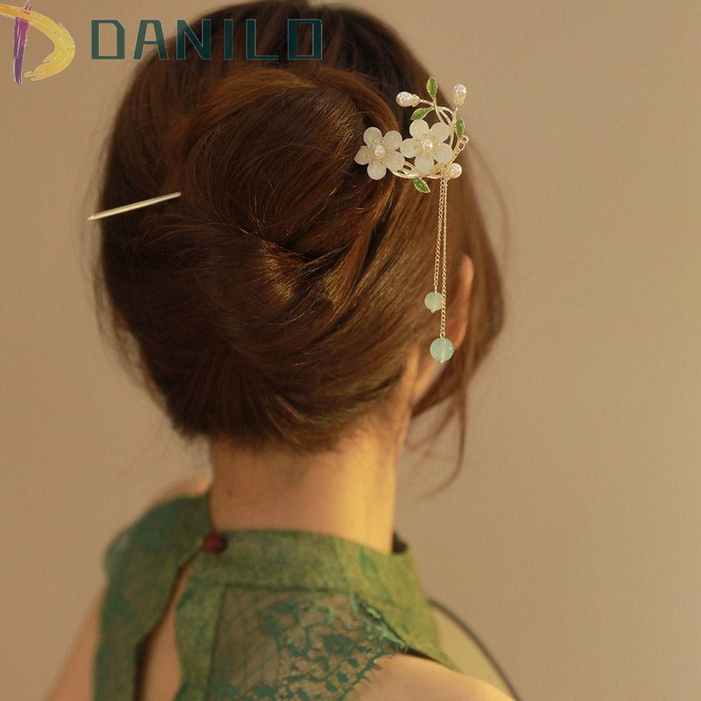 Trâm Cài Tóc Phối Tua Rua Phong Cách Trung Hoa Cổ Điển