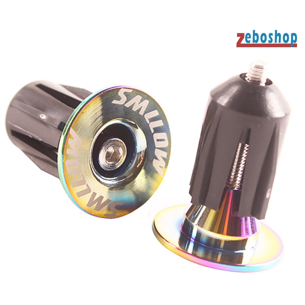 Bộ 2 Nút Gắn Tay Cầm Xe Đạp Leo Núi Bằng Hợp Kim Nhôm Chất Lượng Cao