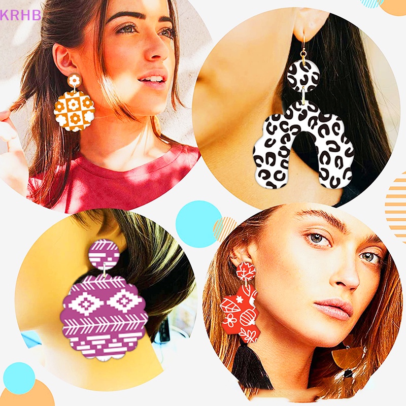 Krhb Khuôn Vải Lụa Polymer Có Thể Tái Sử Dụng Dùng Làm Bông Tai Lễ Phục Sinh DIY Mới