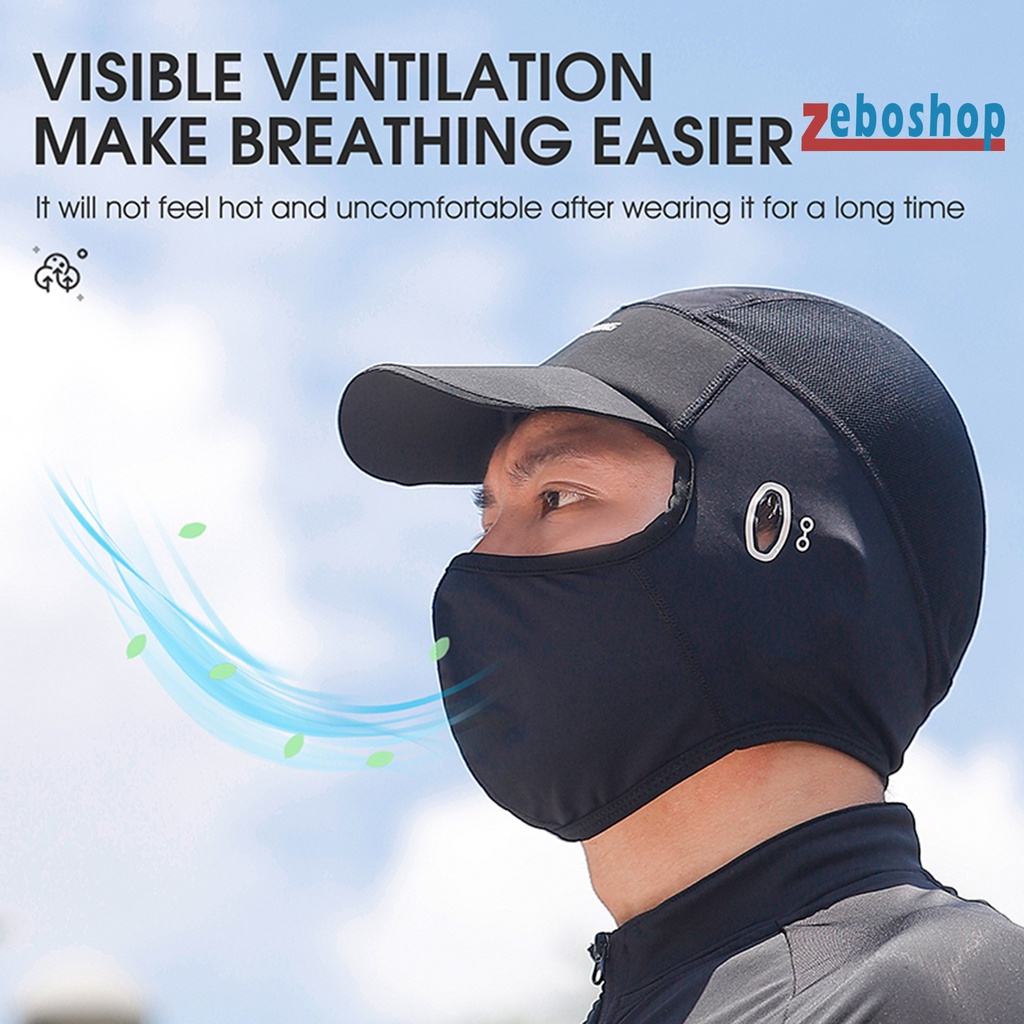 Zeboshop Mũ Trùm Đầu Chống Nắng Chống Bụi Thấm Hút Mồ Hôi Độ Co Giãn Cao Thích Hợp Cho Các Hoạt Động Ngoài Trời